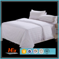 White Stripe Percale Cotton King Size Luxury Cotton Bedding Set